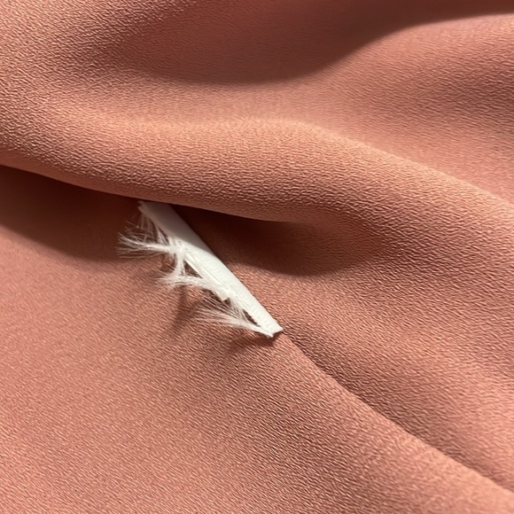 RW&CO | Dusty Rose/Pink | V-Neck | Ruffle | Sleeveless | Blouse | Size S - Picture 9 of 13